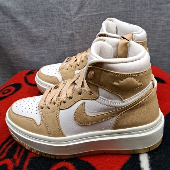 Size 5.5 Nike Air Jordan 1 Elevate High Desert White DN3253-121 Women - Picture 1 of 13